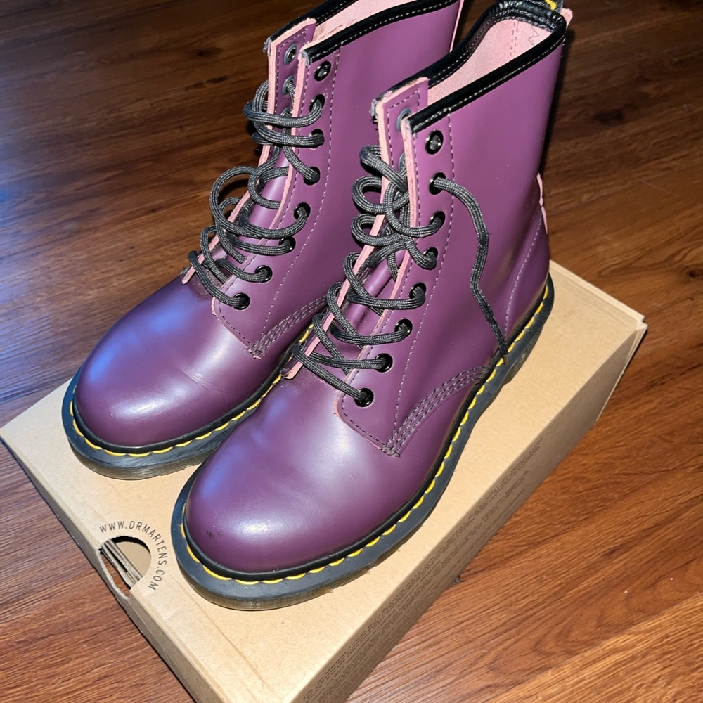 COPY - Purple Doc Martens Smooth Style Size 9 Women’s